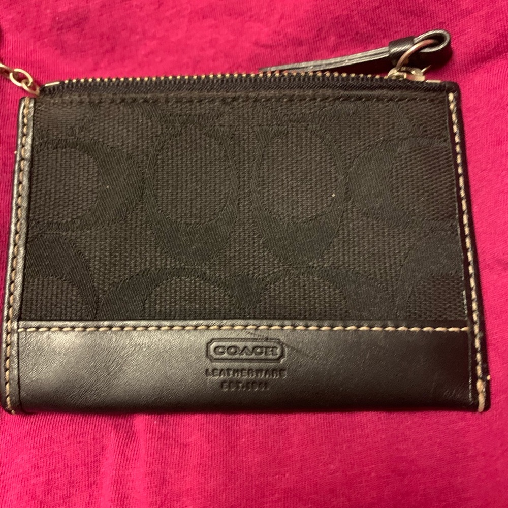 Coach key and card case